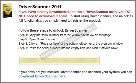 Download Uniblue Driversc and use the license to register it.