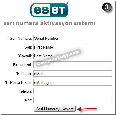 ESET Mobile Security Activation Form