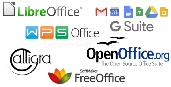 all-free-office-logos-libre-open-gsuite-calligra-wps-softmaker-office-computelogy-com