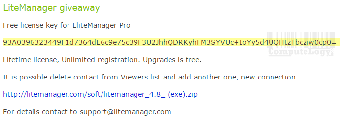 litemanager pro license key code serial on computelogy