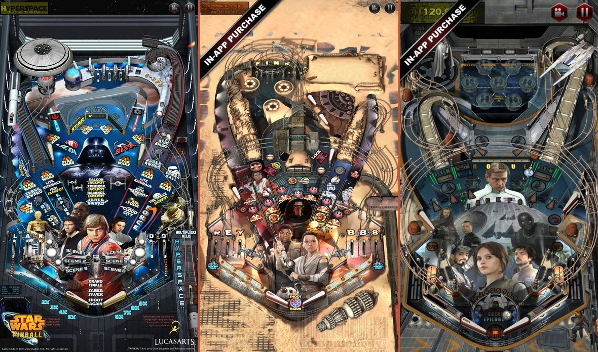 star wars pinball app for iphone ipad poster