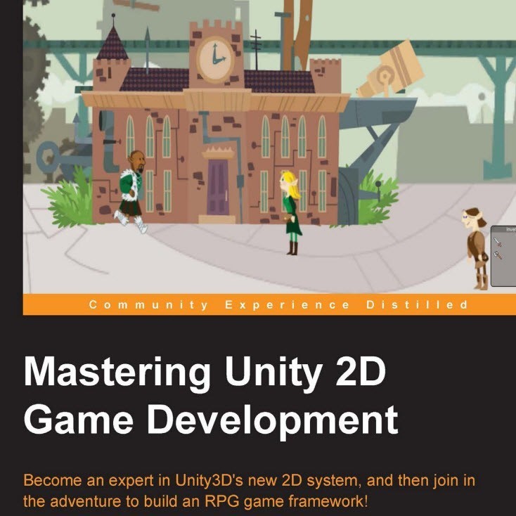 Mastering Unity 2D Game Development book cover title page computelogy-com