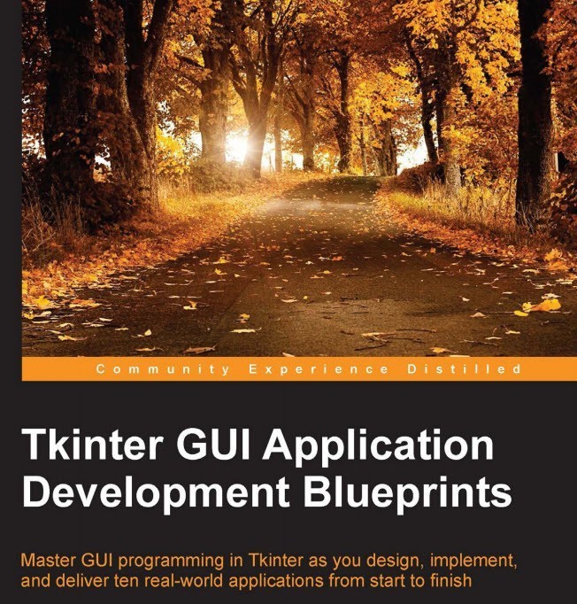 Tkinter GUI Application Development Blueprints ebook cover title computelogy-com
