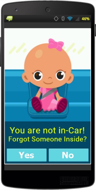 BimBa Smart Kid-in-Car Alerts android app banner computelogy-com