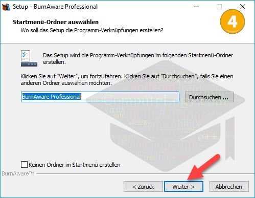 BurnAware 9 Pro german language installation process 4