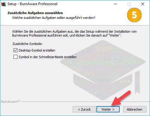 BurnAware 9 Pro german language installation process 5