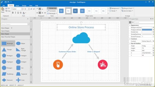 freshdiagram-windows-10-app-interface