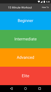 15 Minute Workout app banner