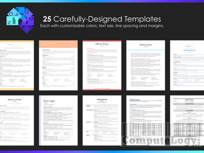 Resumes by Nobody - Resume Builder, 25 Templates app banner