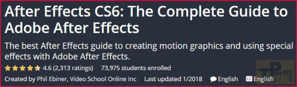 Complete Guide to Adobe After Effects CS6 Course banner udemy