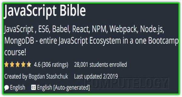 JavaScript Bible Course Udemy Banner Small