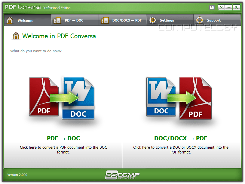 Ascomp PDF Conversa Professional Image Banner