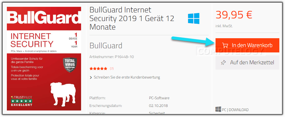 BullGuard Internet Security 2019 License Request Process - 1