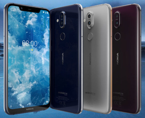 Nokia 8.1 Smartphone All Colors Blue Red Silver