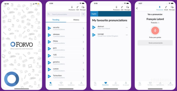 Forvo Pronunciation App Banner